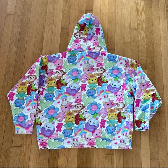 Rare Teddy Fresh Hoodie Charms All Over Print Womens XL - Picture 8 of 11